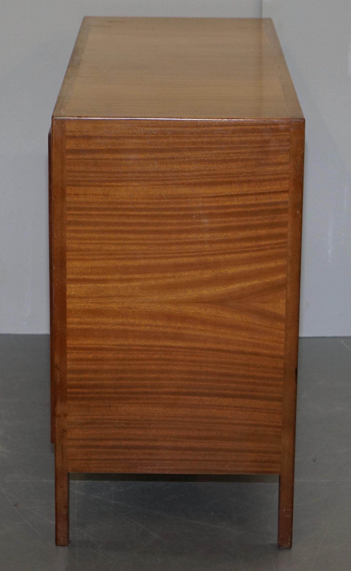 Lovely 1953 Gordon Russell Double Helix Sideboard Hardwood and Bombay Hardwood 2