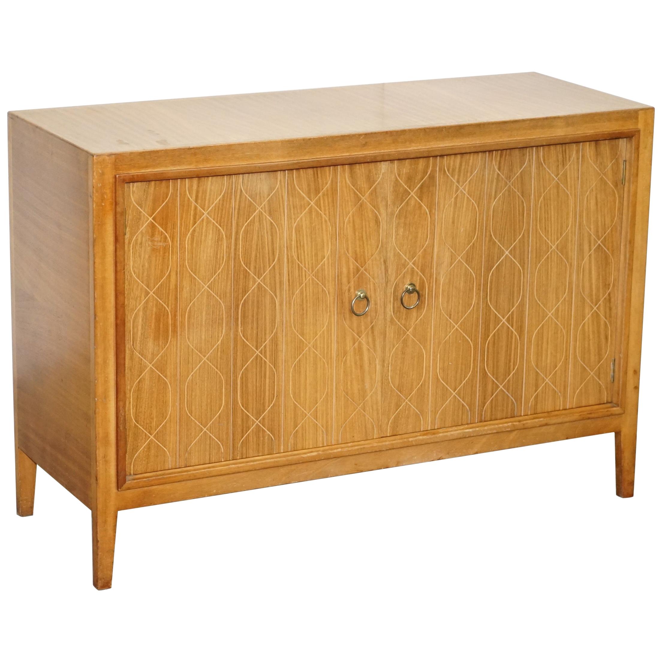 Lovely 1953 Gordon Russell Double Helix Sideboard Hardwood and Bombay Hardwood