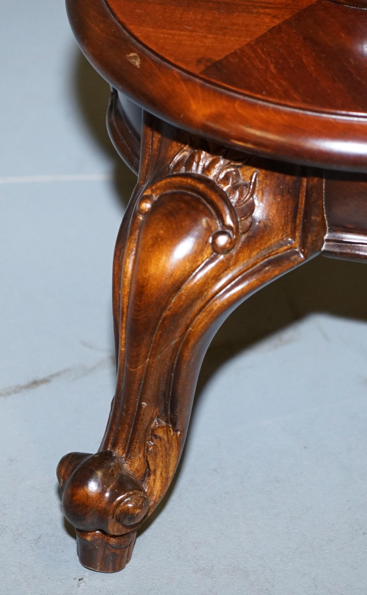 Victorian Lovely 19th Century Antique Hardwood Tall Hand Carved Mahogany Jardinière Stand