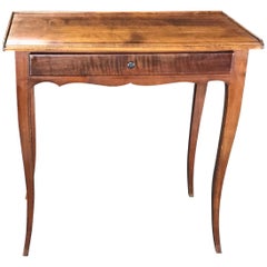 Antique Lovely 19th Century French Oak Side Table