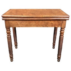 Lovely 19th Century French Provincial Walnut Game Table or Console