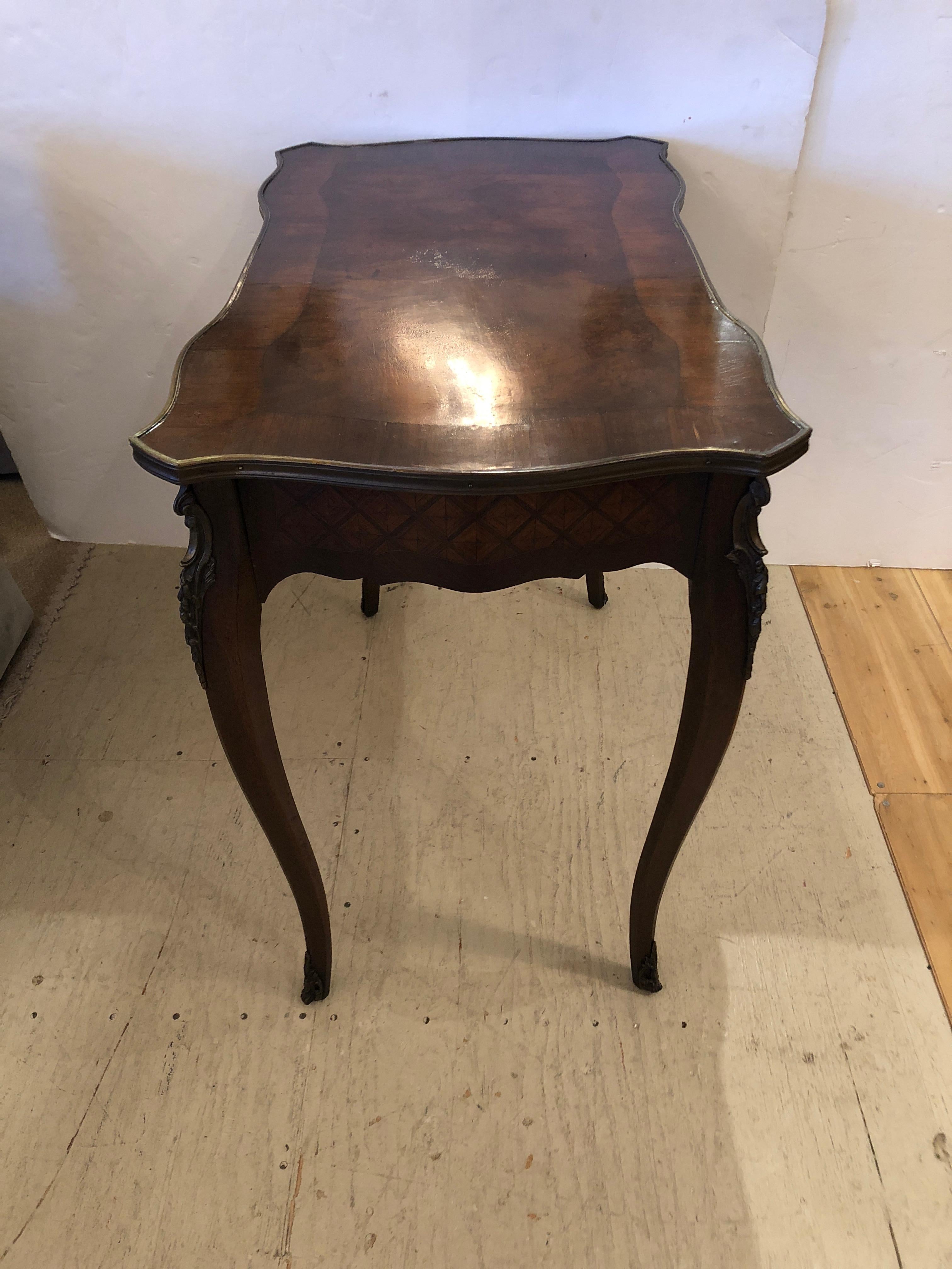 Lovely 19th Century French Writing Desk Console or Side Table 7