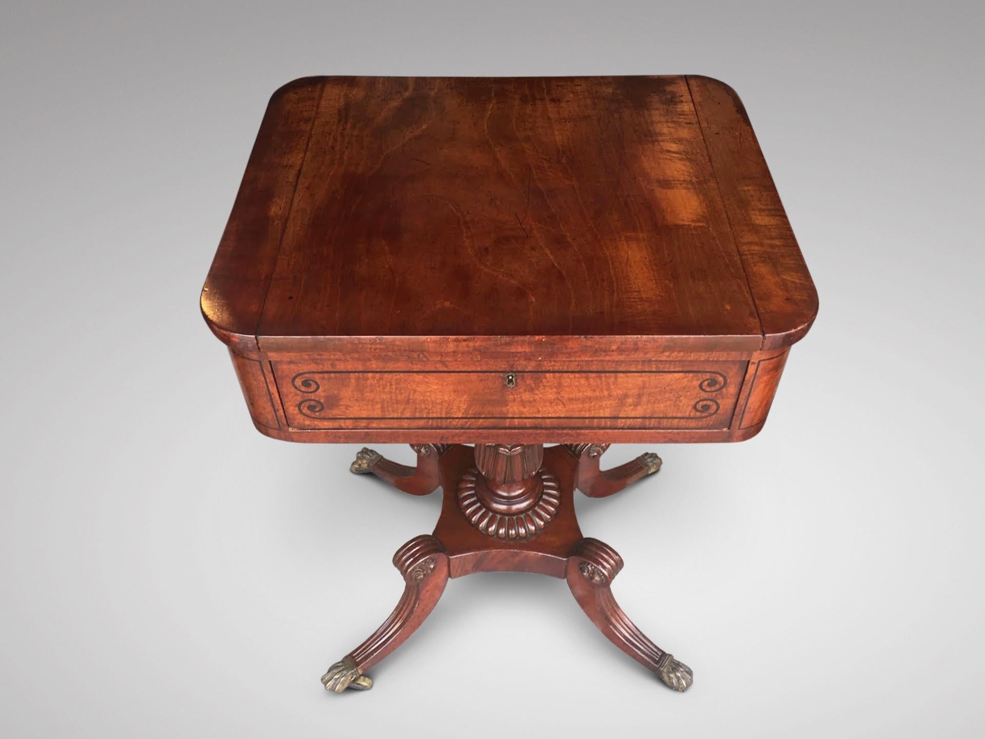 George III Lovely 19th Century Georgian Period Mahogany Games and Chess Table