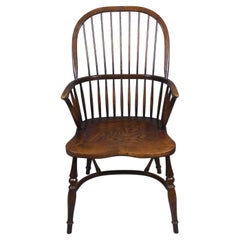 Lovely 19th Century Stick Back Windsor Chair with Crinoline Stretcher 