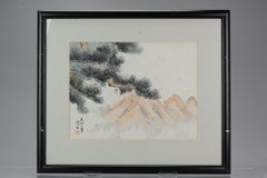Lovely 19th or Early 20th Century Landscape Painting China Artist