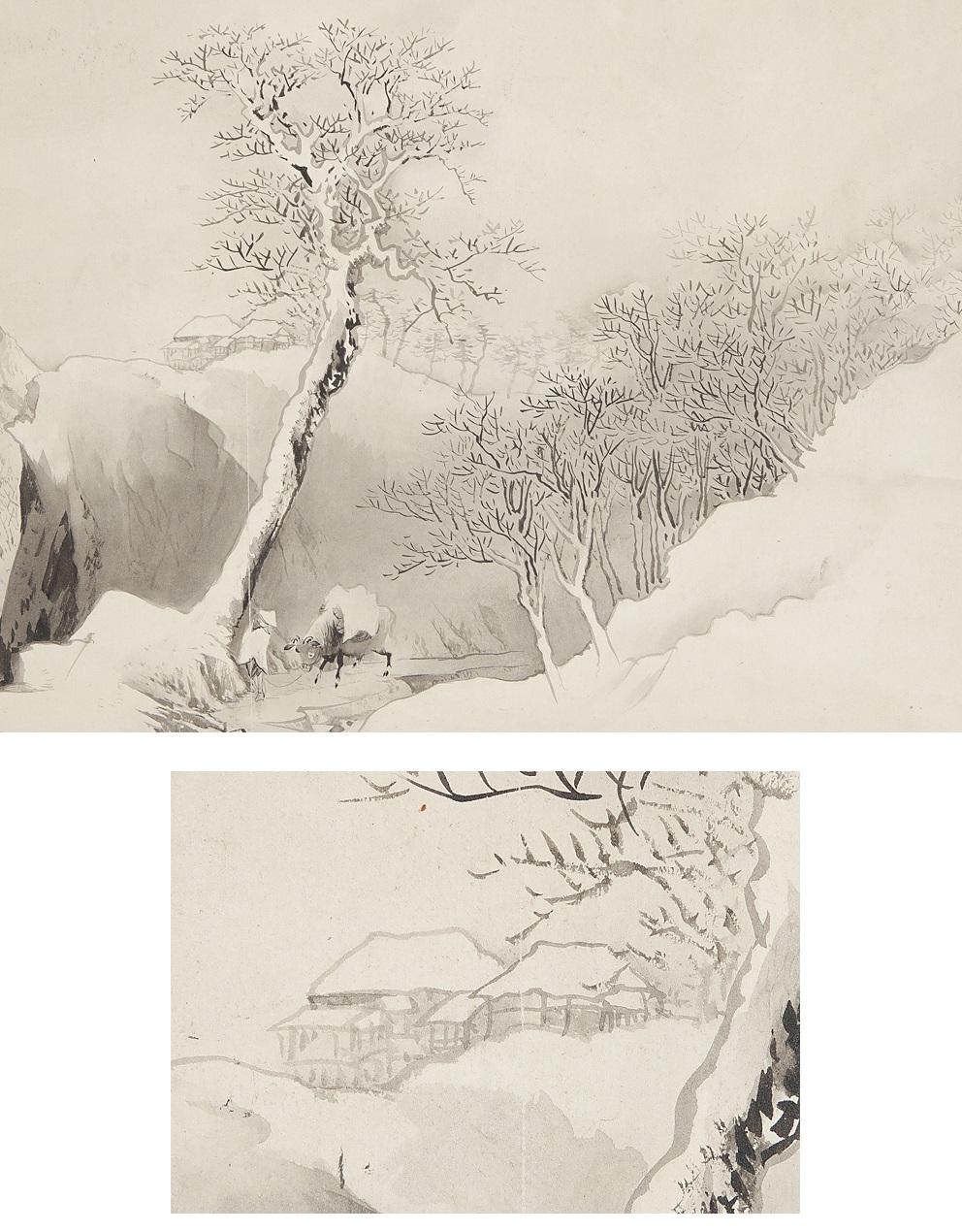 Tamazusa Kawabata
1842-1913
Peintre japonais. Étudiant de Kyoto. Il s'appelle Takinosuke, Keitei dans un autre numéro, et Kei dans ses dernières années. À l'âge de onze ans, il entre chez Aki Nakajima, puis apprend auprès de Kaikei Oda. Après