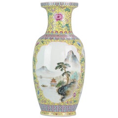 Lovely 20th Century ProC Chinese Porcelain Vase with Landscape