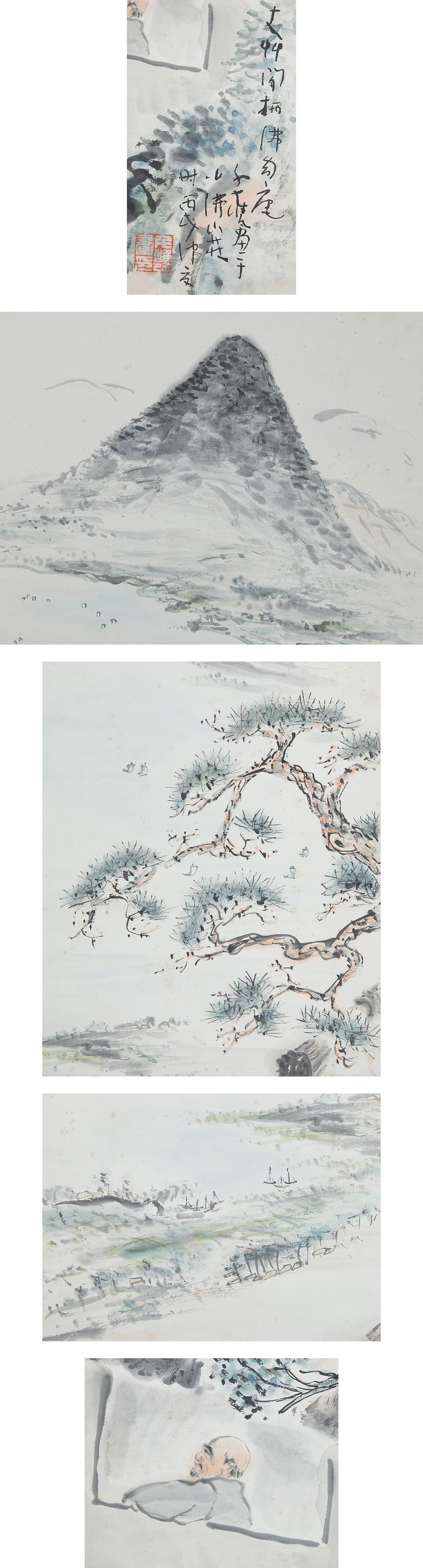 Showa Lovely 20th Century Sen'yo Ogawa Scroll Painting Japan Artist Flowers Painted en vente