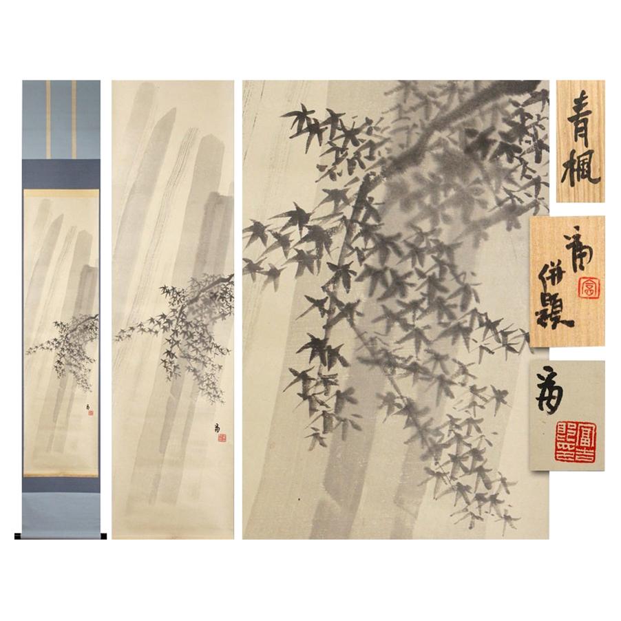 Lovely 20th Tokuriki Tomiyoshiro Scroll Paintings Japan Artist Crane Painted