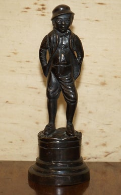 Lovely Bronze Statue of a Victorian Dandy Lovely Rare Find