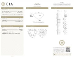 Lovely 3.01ct Ideal Cut Heart-Shaped Diamond - GIA Certified