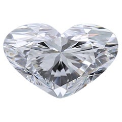 Ravissant diamant taille idéale en forme de cœur de 3,01 carats certifié GIA 