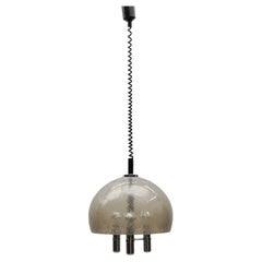 Lovely Acrylic and Chrome Hanging Lamp, 1960s