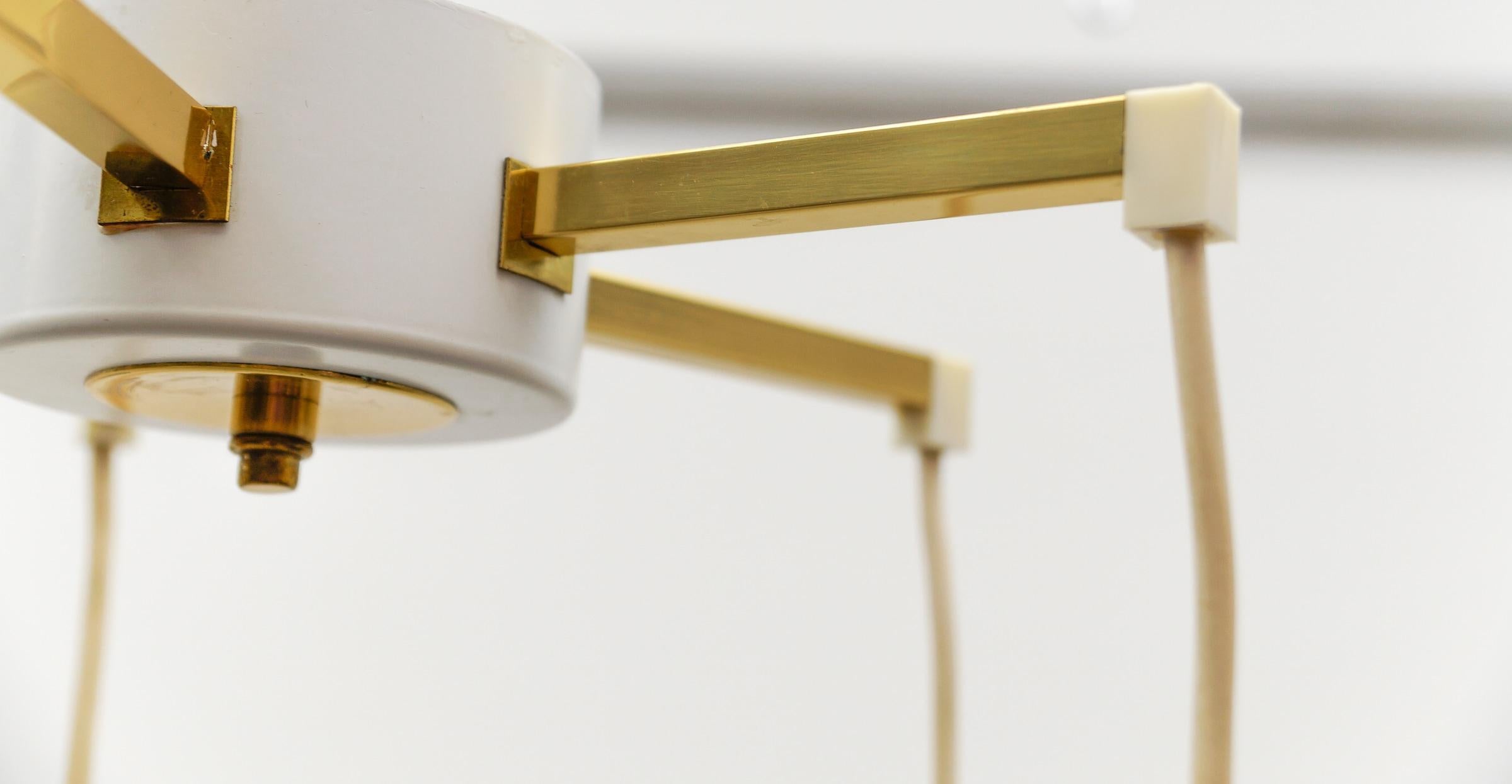 Lovely Amber and Gold Mid-Century Modern Cascading Lamp by WILA, 1960s Germany For Sale 8
