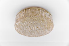 Lovely Amber Bubble Glass Flush Mount Lamp by Helena Tynell for Limburg BOOM