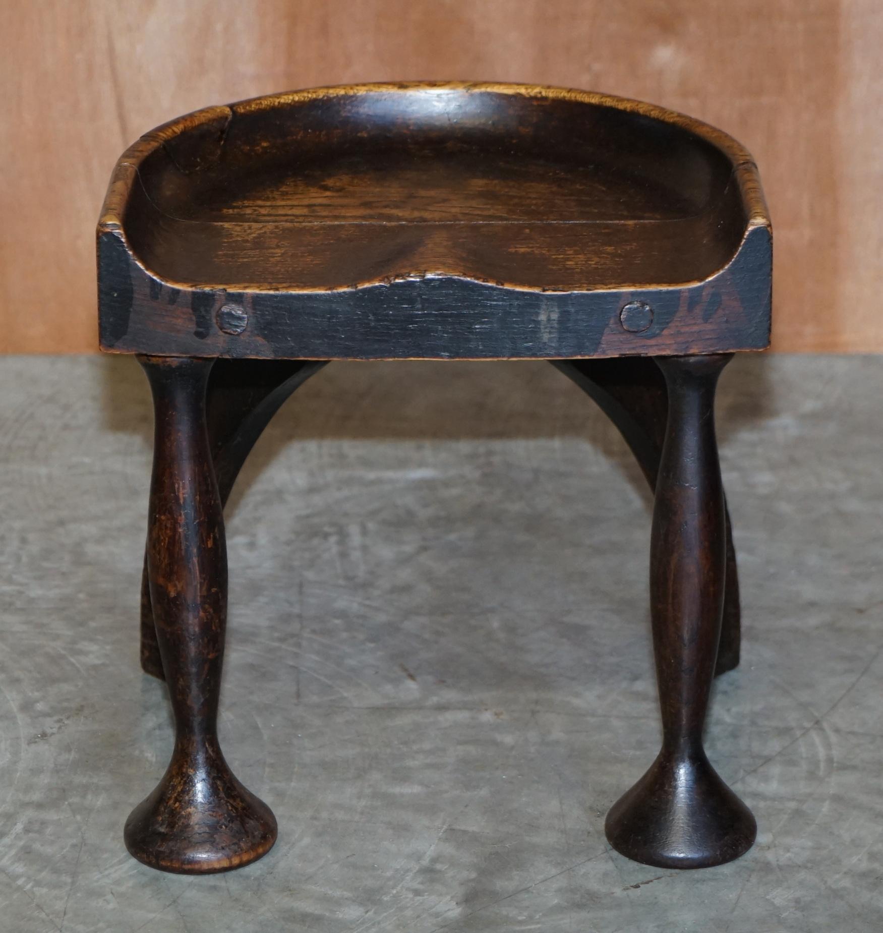 We are delighted to offer this absolutely stunning circa 1880 dowelled oak jointed Liberty’s London style stool

A very good looking decorative and well made piece, it has a period patina which is to die for, it looks so full of English country