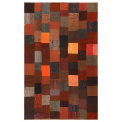 Lovely Vintage American Hooked Rug. Size: 6 ft 5 in x 9 ft 9 in