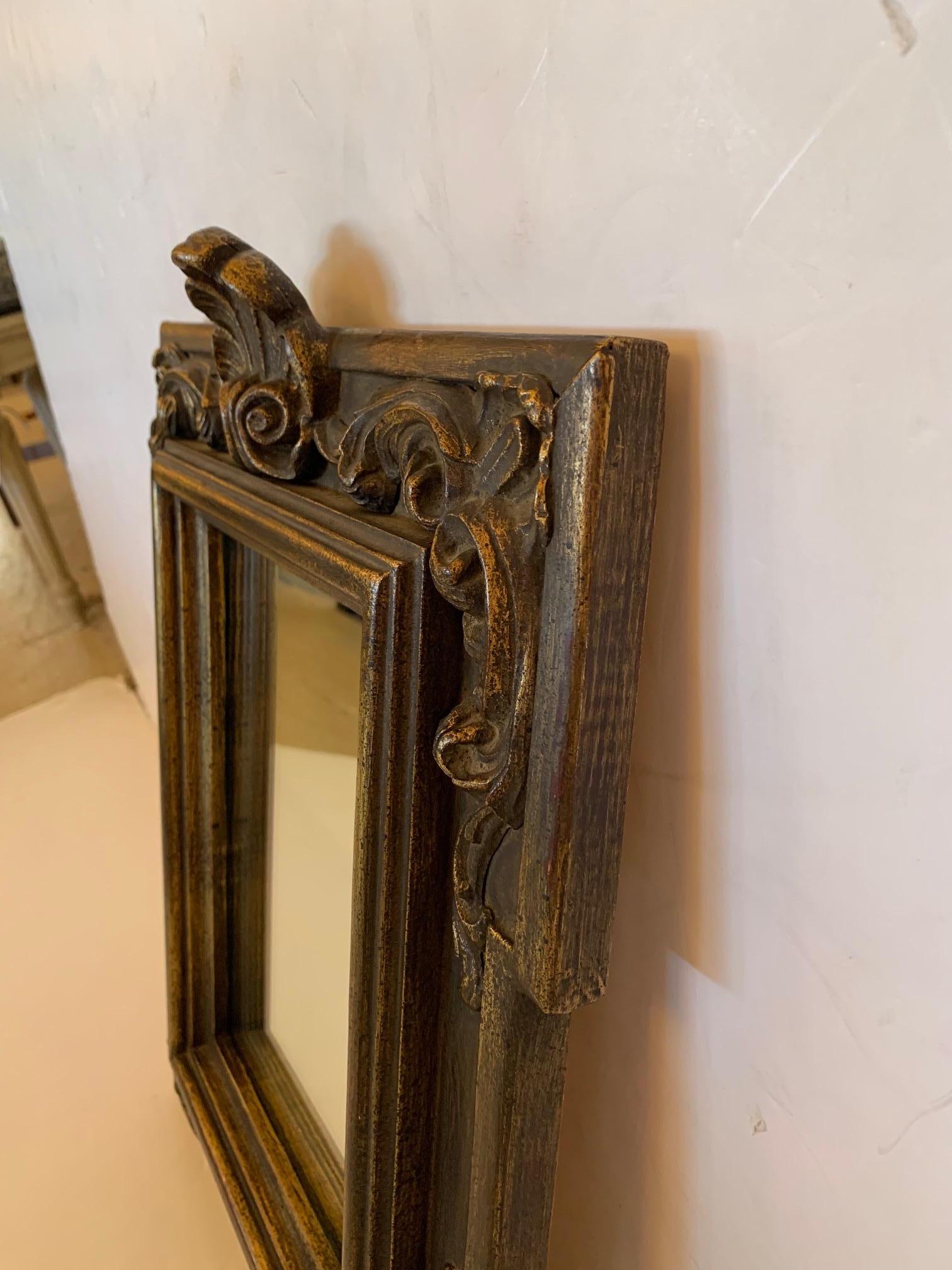 Neoclassical Lovely Antique Carved & Gilded Wall Mirror For Sale