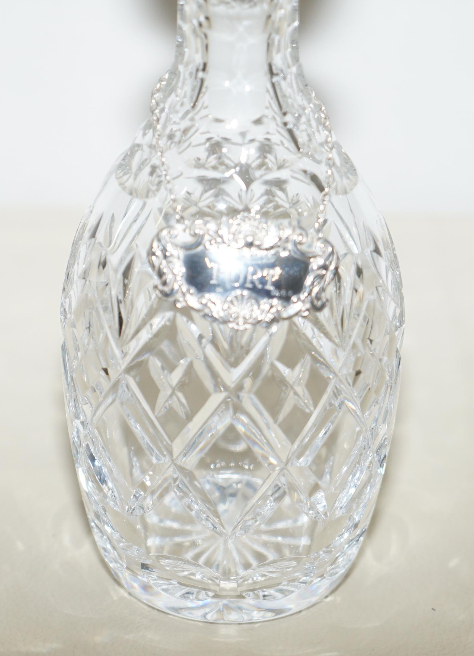 Wimbledon-Furniture

Wimbledon-Furniture is delighted to offer for sale this sublime cut glass crystal decanter with sterling silver Port hanging label

A good looking and decorative piece, the hanging collar is clearly hallmarked with the sideways