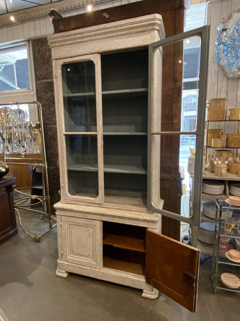 Lovely Antique Display Cabinet / Tallboy, France 1