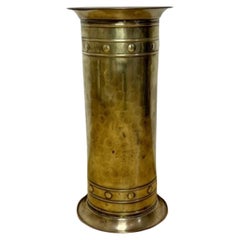 Lovely antique Edwardian brass stick stand 
