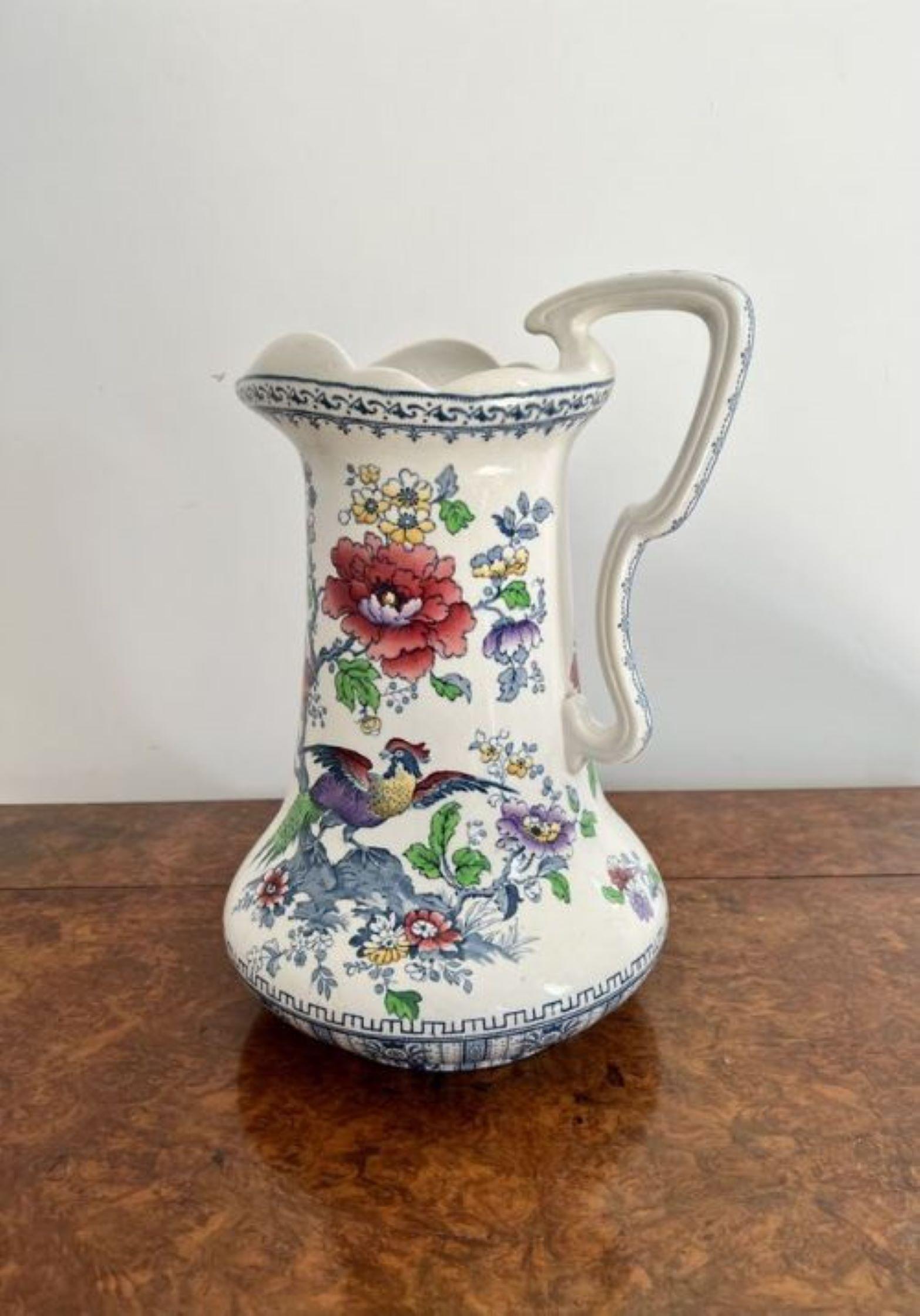 Lovely antique Edwardian jug and bowl set  For Sale 1