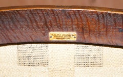 Precioso Sillón Antiguo Inglés Eduardiano Ralph Johnson Escritorio de Capitanes de Oficina de Roble