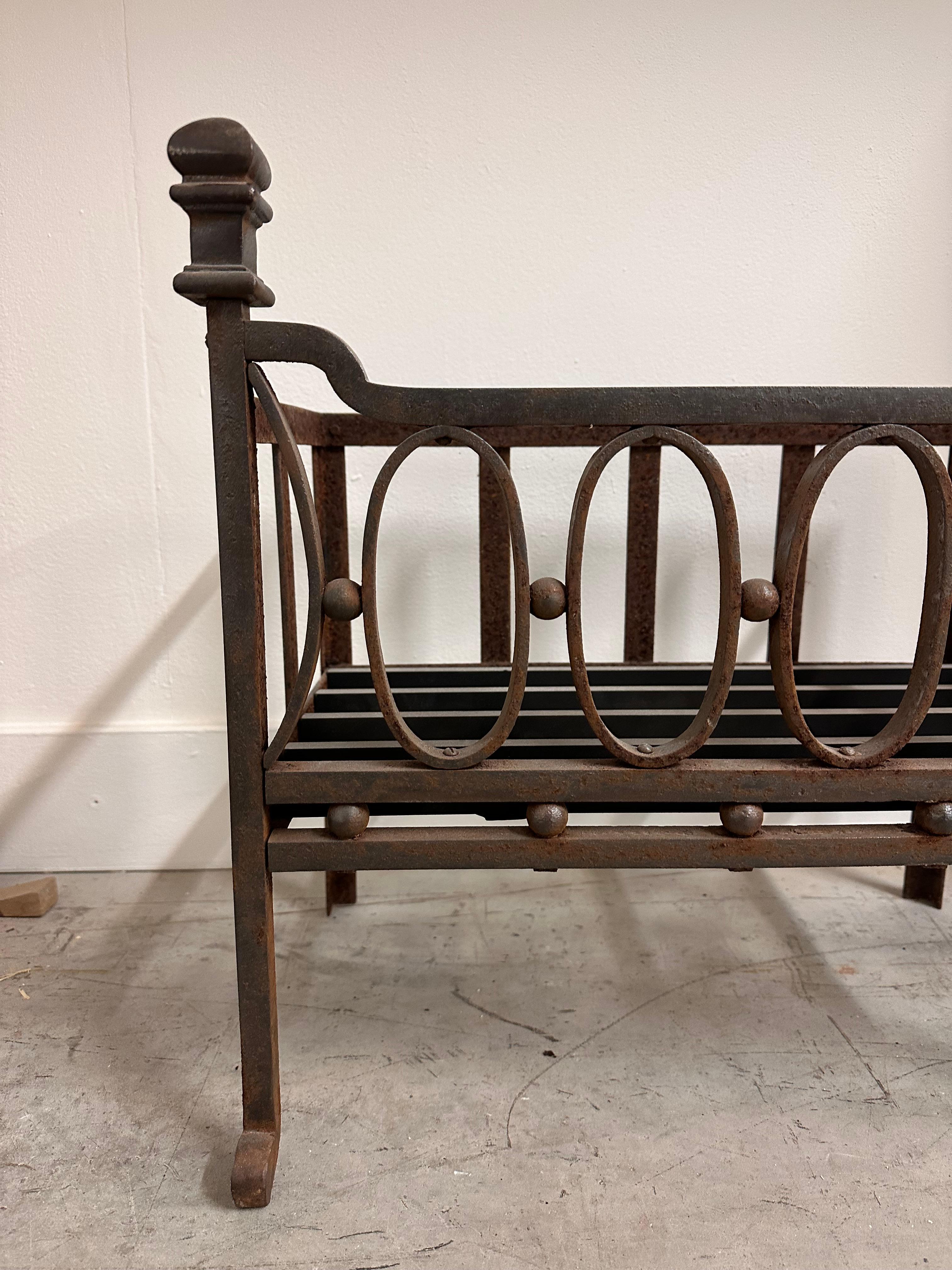 Lovely Antique Fire Grate /  Firebasket For Sale 2