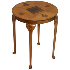 Lovely Antique Games Card Table Marquetry Inlaid High Detail and Quality Find