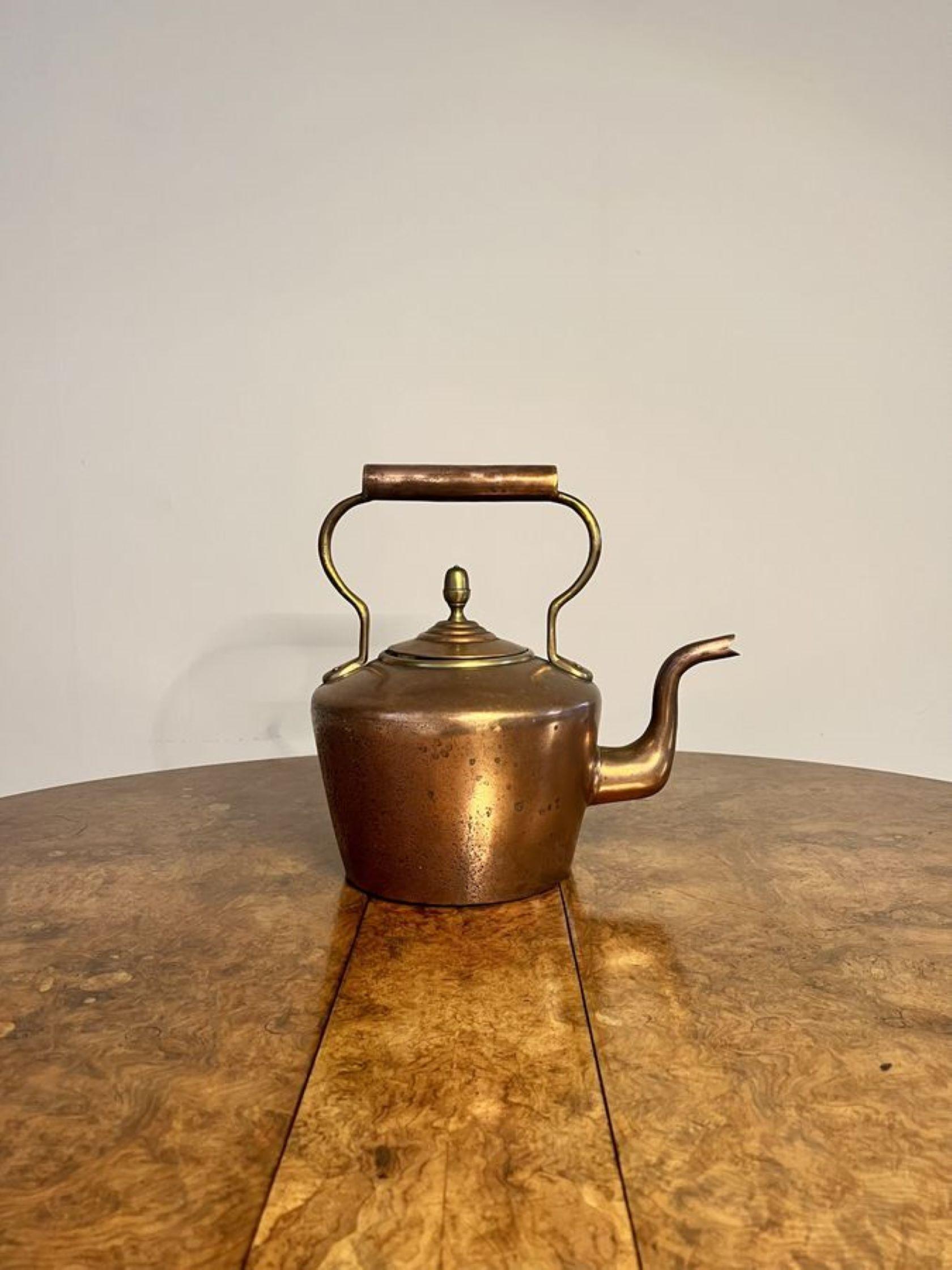 Lovely antique George III copper kettle  For Sale 2