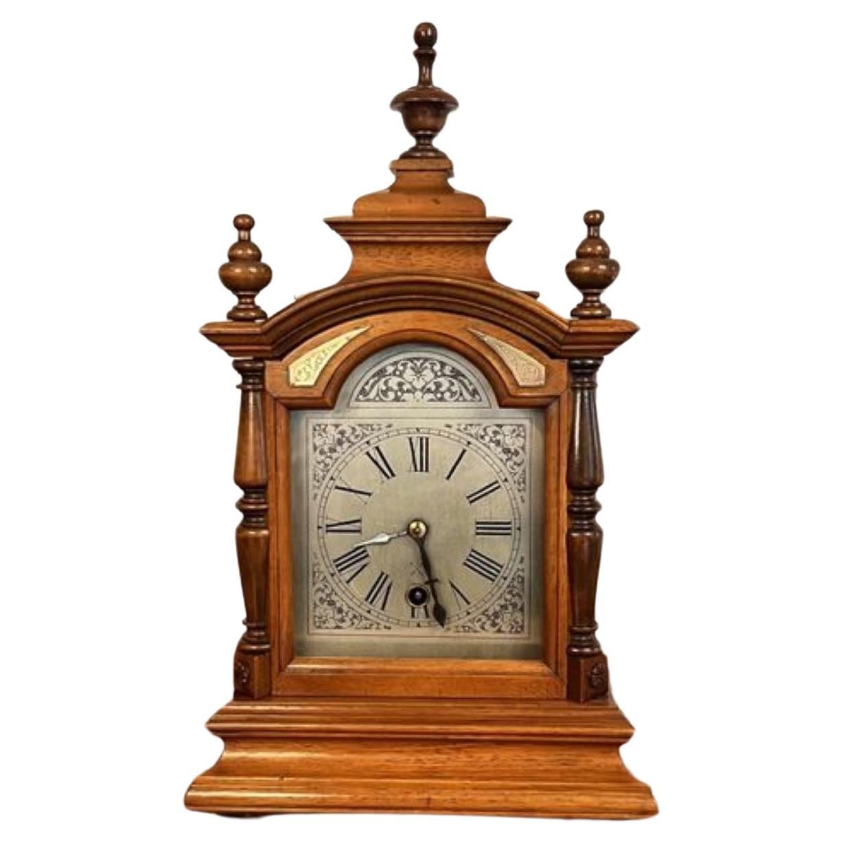 Lovely antique German Black Forest mantle clock  For Sale