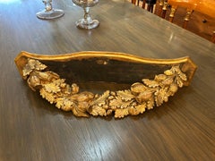 Lovely Antique Giltwood Swag Adorned Wall Shelf Bracket