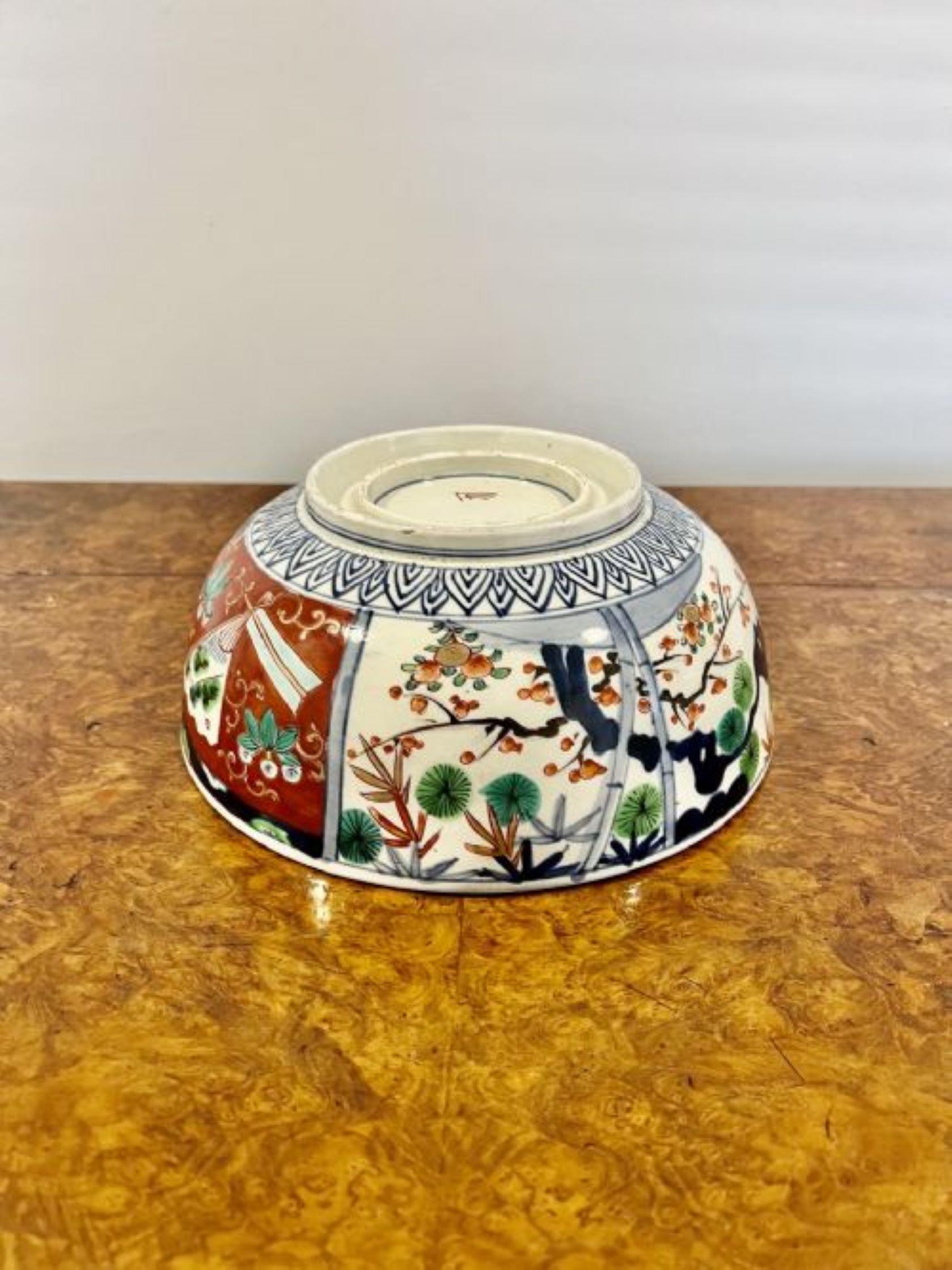 Lovely antique Japanese imari bowl  For Sale 1