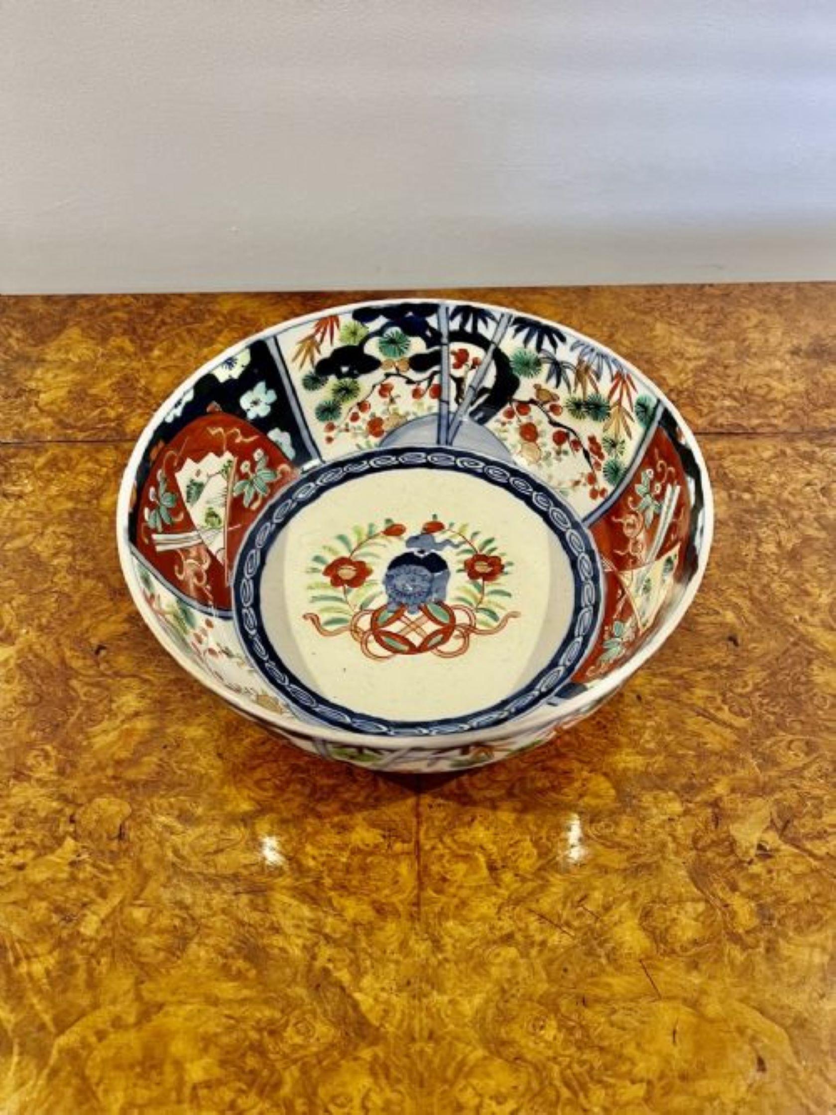 Lovely antique Japanese imari bowl  For Sale 2