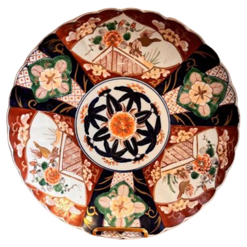 Lovely antique Japanese imari plate  For Sale