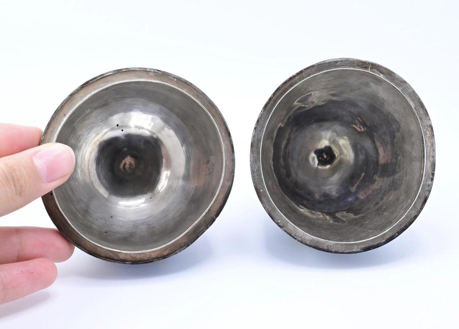 Precioso Huevo Ruso Antiguo De Plata Esmaltada Con Fina Elaboración 4