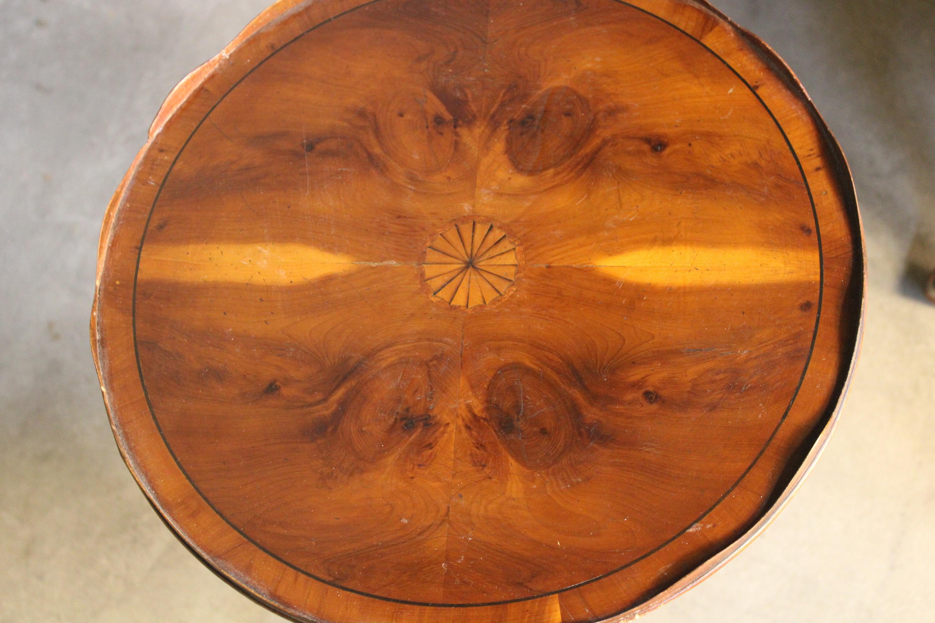 19th Century Sheraton Revival Hardwood Tripod Side Table, 19th century small coffee table