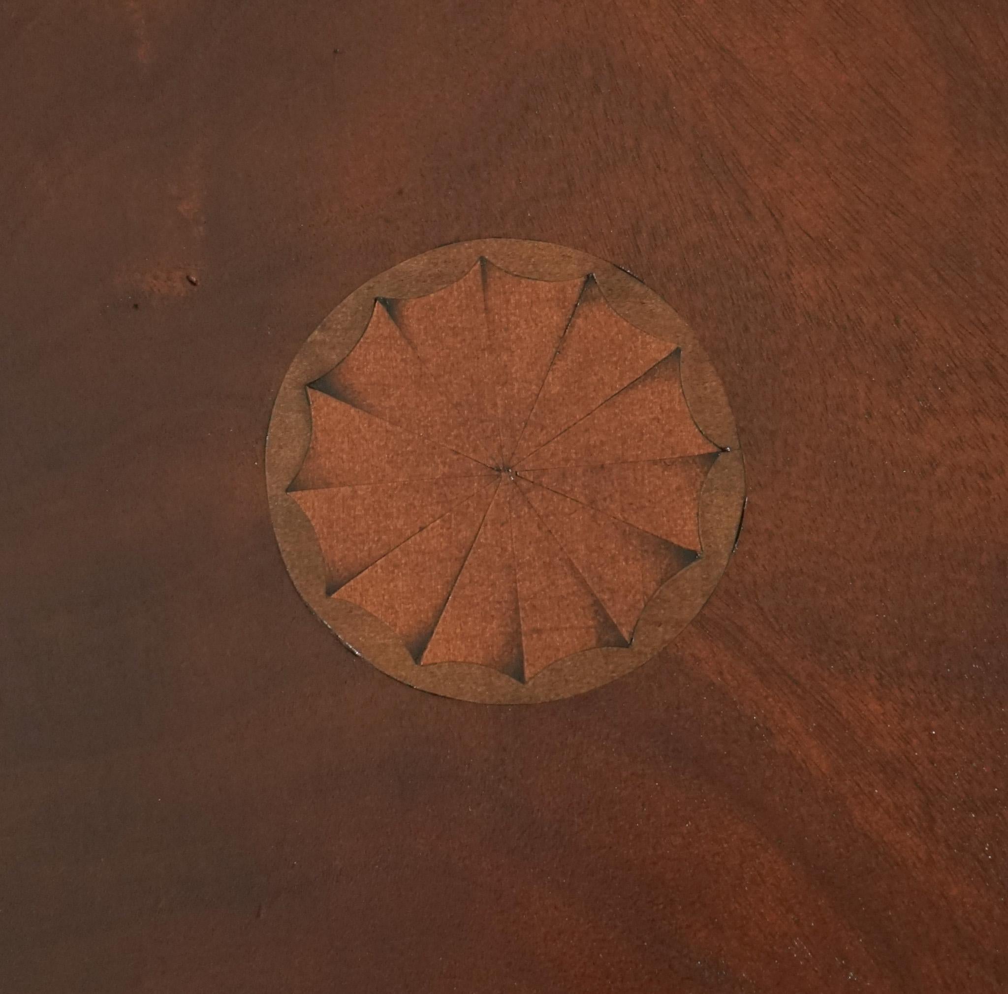 Ancienne table d'extrémité de bibliothèque tournante de style Sheraton Revival en vente 6