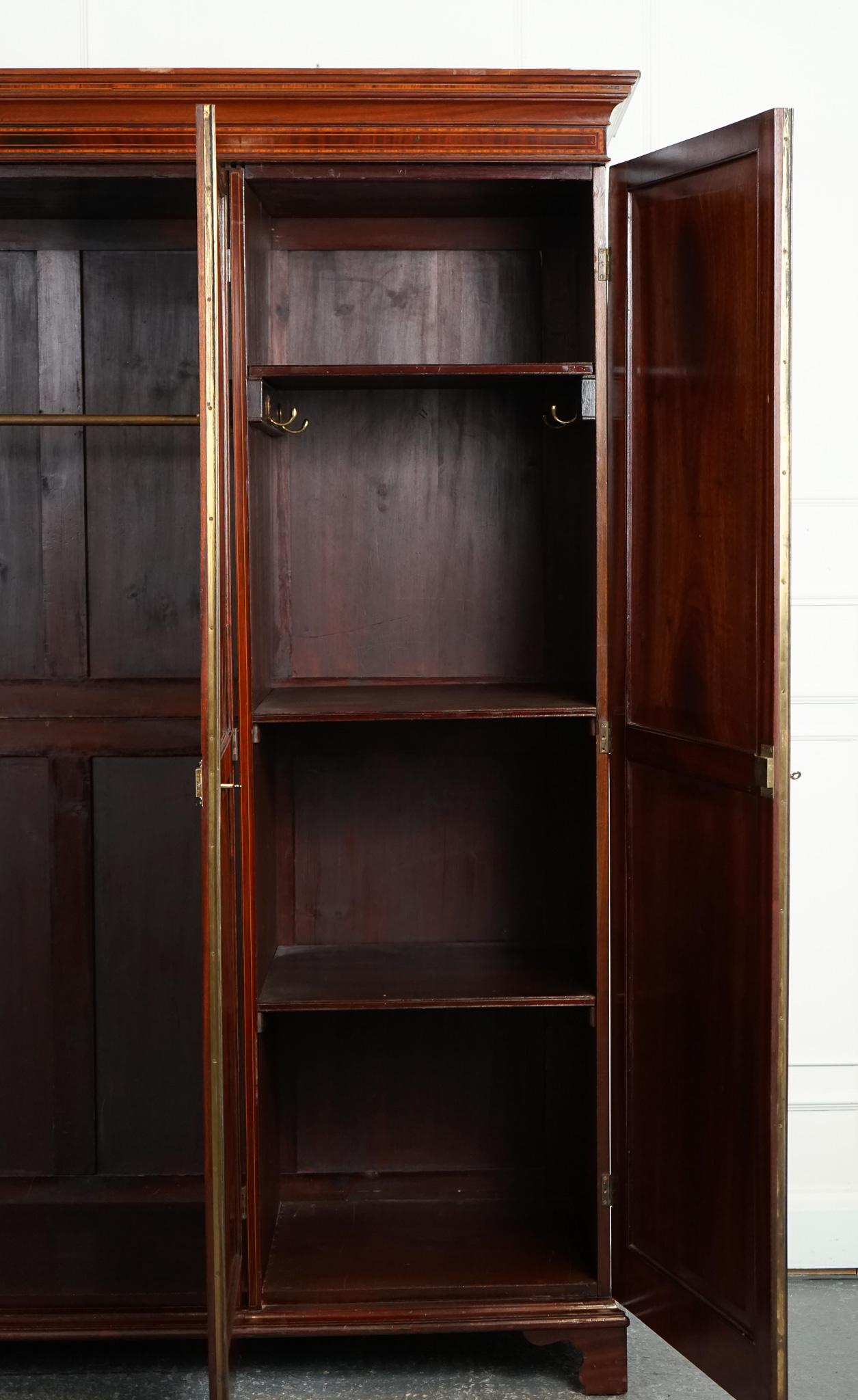 LOVELY ANTIQUE TRiPLE HARDWOOD WARDROBE 1