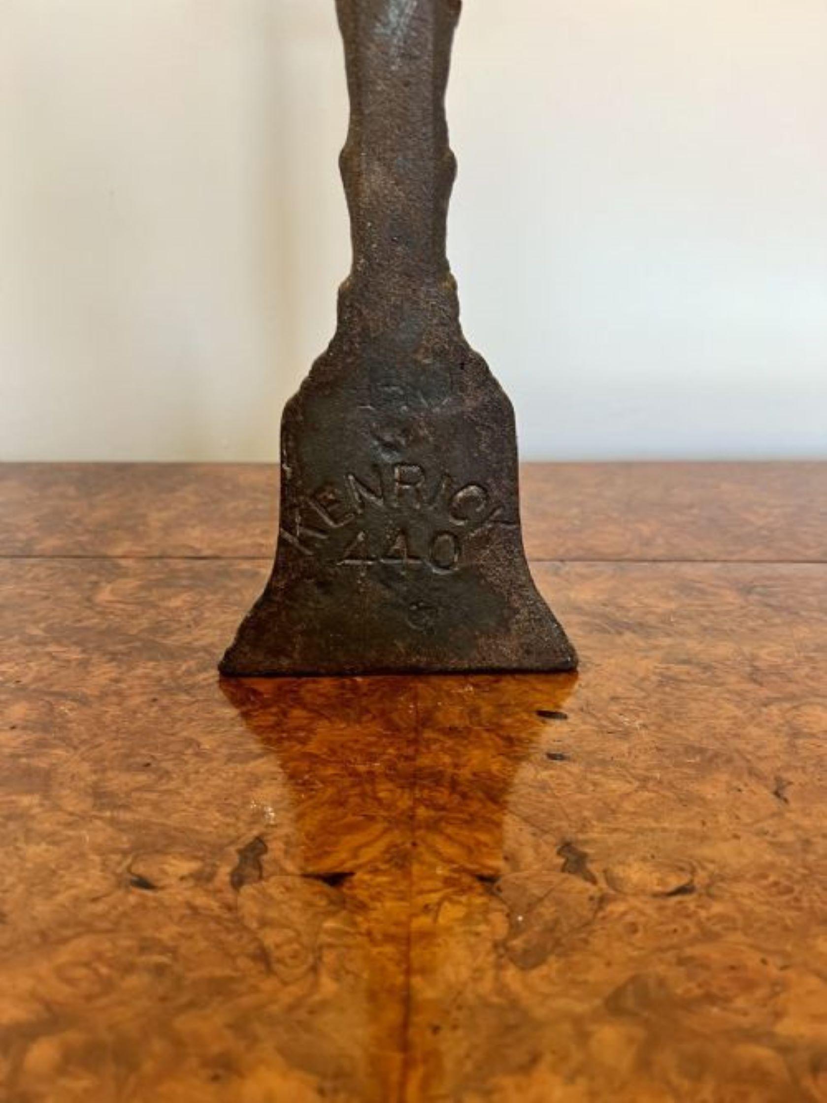 19th Century Lovely antique Victorian Kenrick cast iron doorstop  For Sale