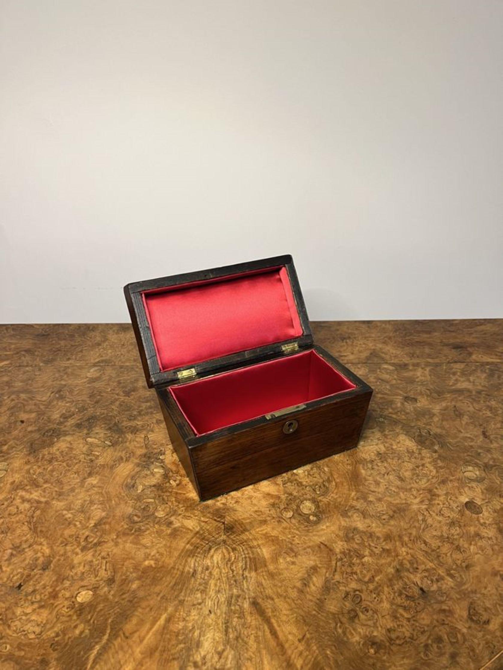 Rosewood Lovely antique Victorian rosewood storage box  For Sale