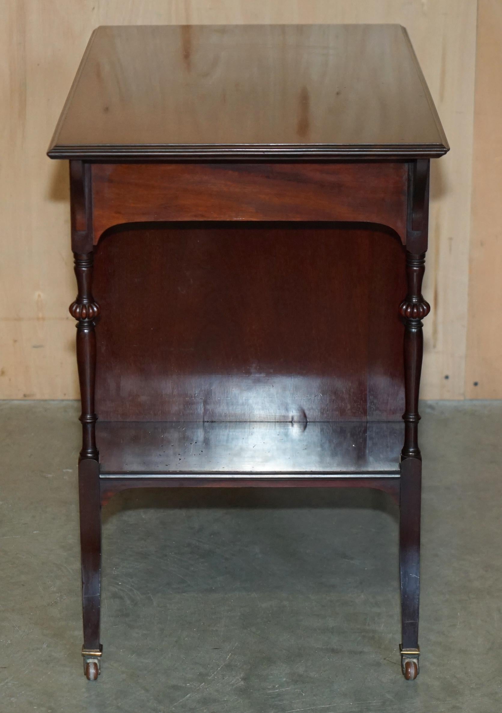 LOVELY ANTiQUE VICTORIAN SHAPLAND AND PETTER DISPLAY CONSOLE TABLE WITH DRAWERS in vendita 5