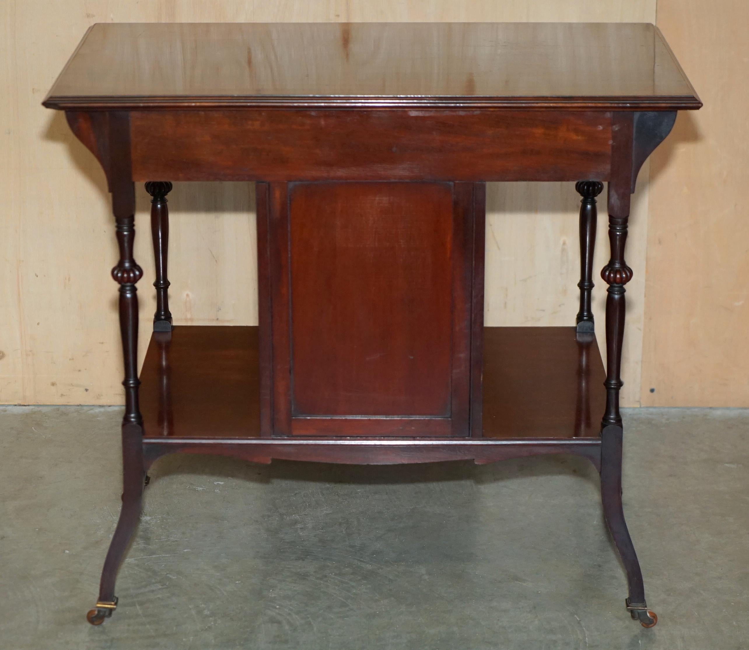 LOVELY ANTiQUE VICTORIAN SHAPLAND AND PETTER DISPLAY CONSOLE TABLE WITH DRAWERS in vendita 6
