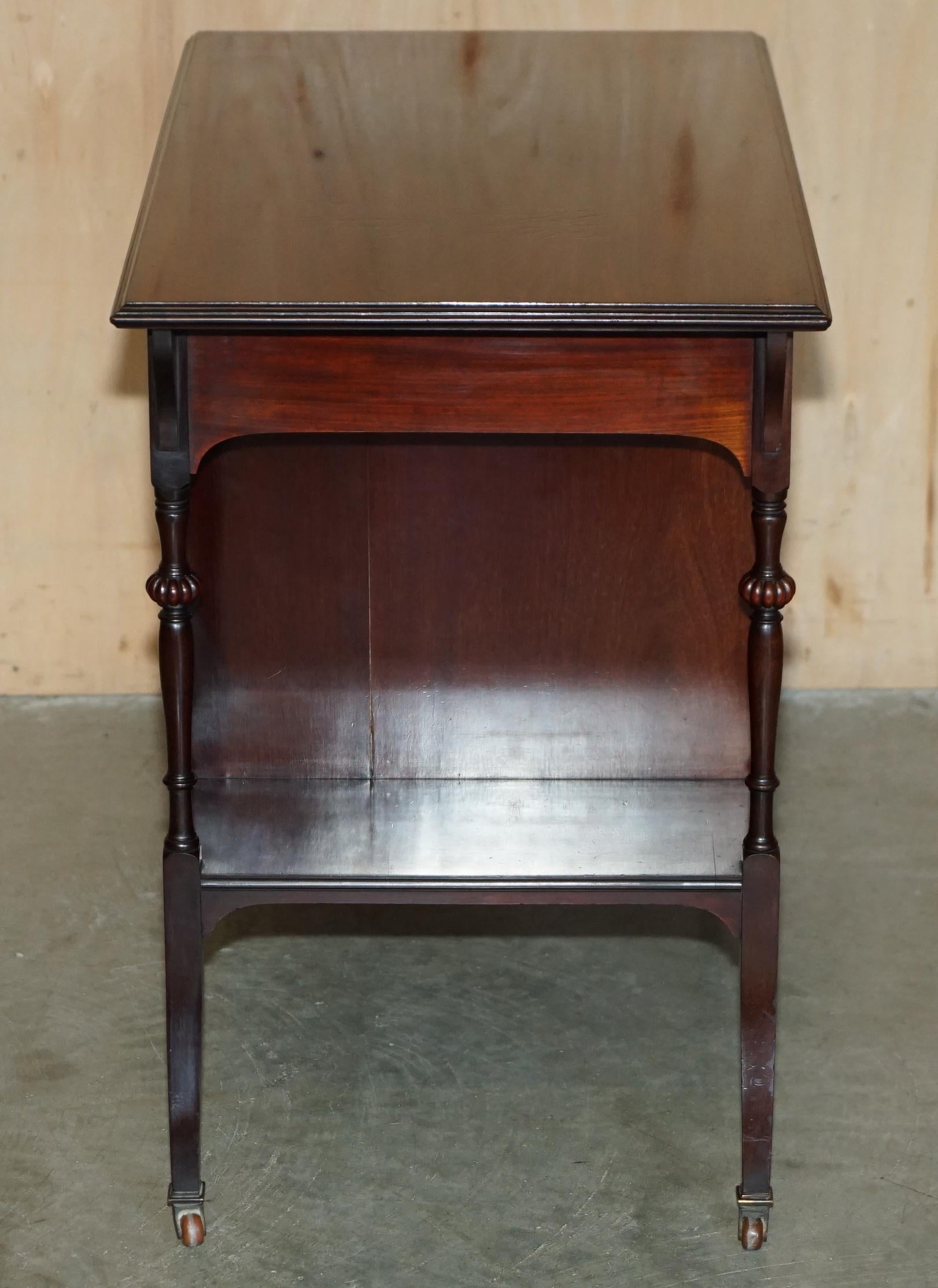 LOVELY ANTiQUE VICTORIAN SHAPLAND AND PETTER DISPLAY CONSOLE TABLE WITH DRAWERS in vendita 7