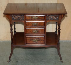 LOVELY ANTiQUE VICTORIAN SHAPLAND AND PETTER DISPLAY CONSOLE TABLE WITH DRAWERS