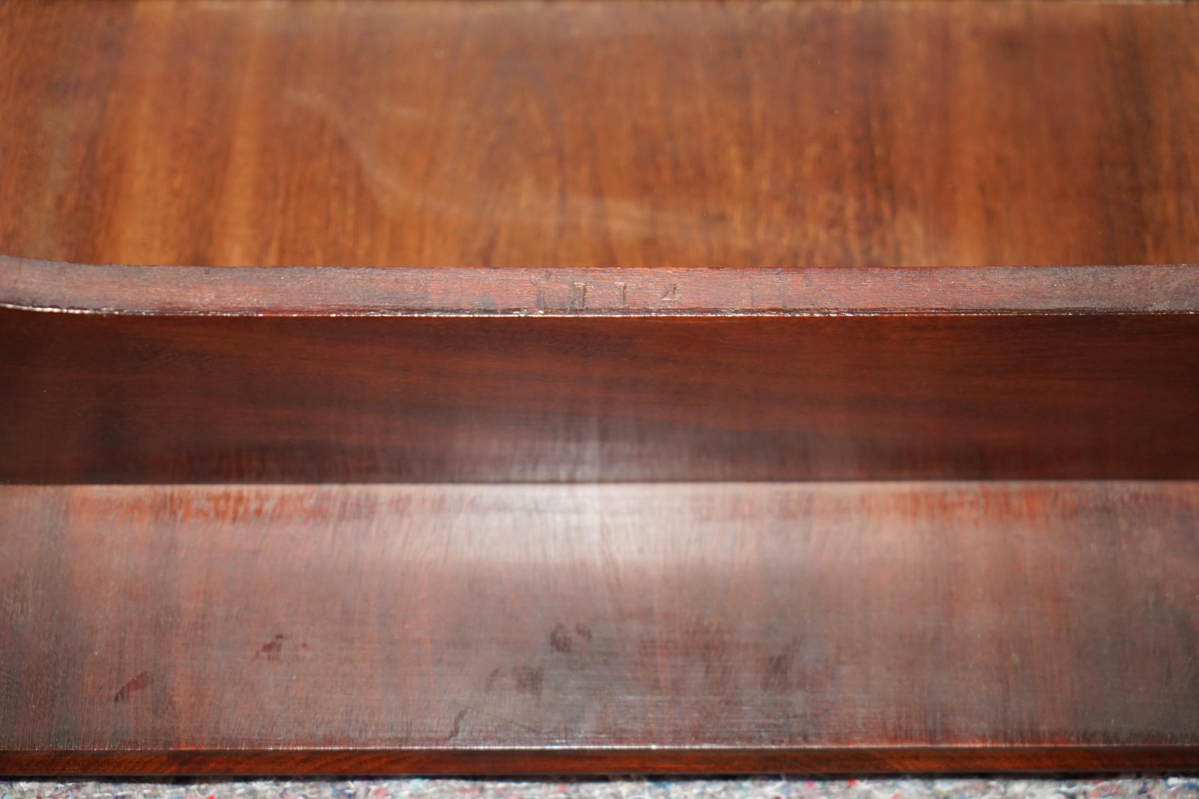 LOVELY ANTiQUE VICTORIAN SHAPLAND AND PETTER DISPLAY CONSOLE TABLE WITH DRAWERS in vendita 12