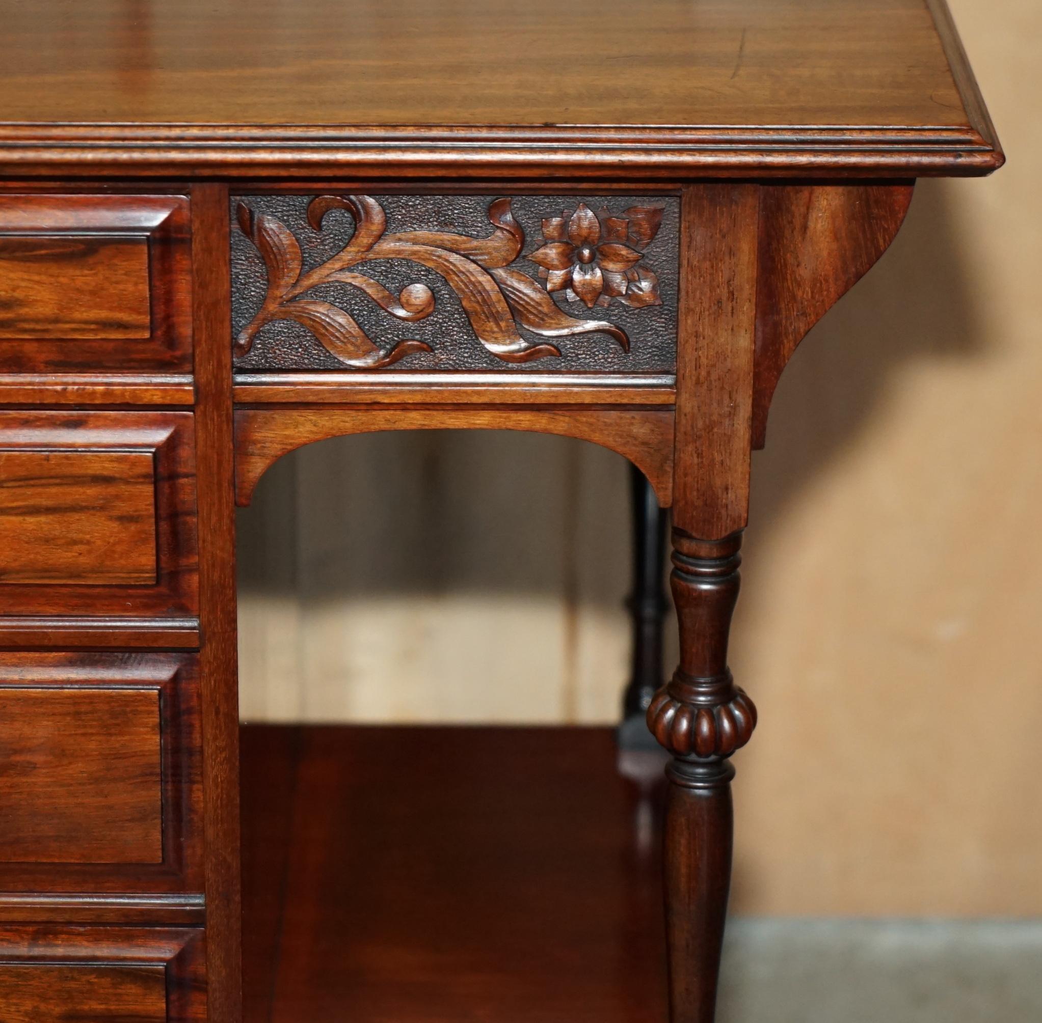 LOVELY ANTiQUE VICTORIAN SHAPLAND AND PETTER DISPLAY CONSOLE TABLE WITH DRAWERS In condizioni buone in vendita a West Sussex, Pulborough