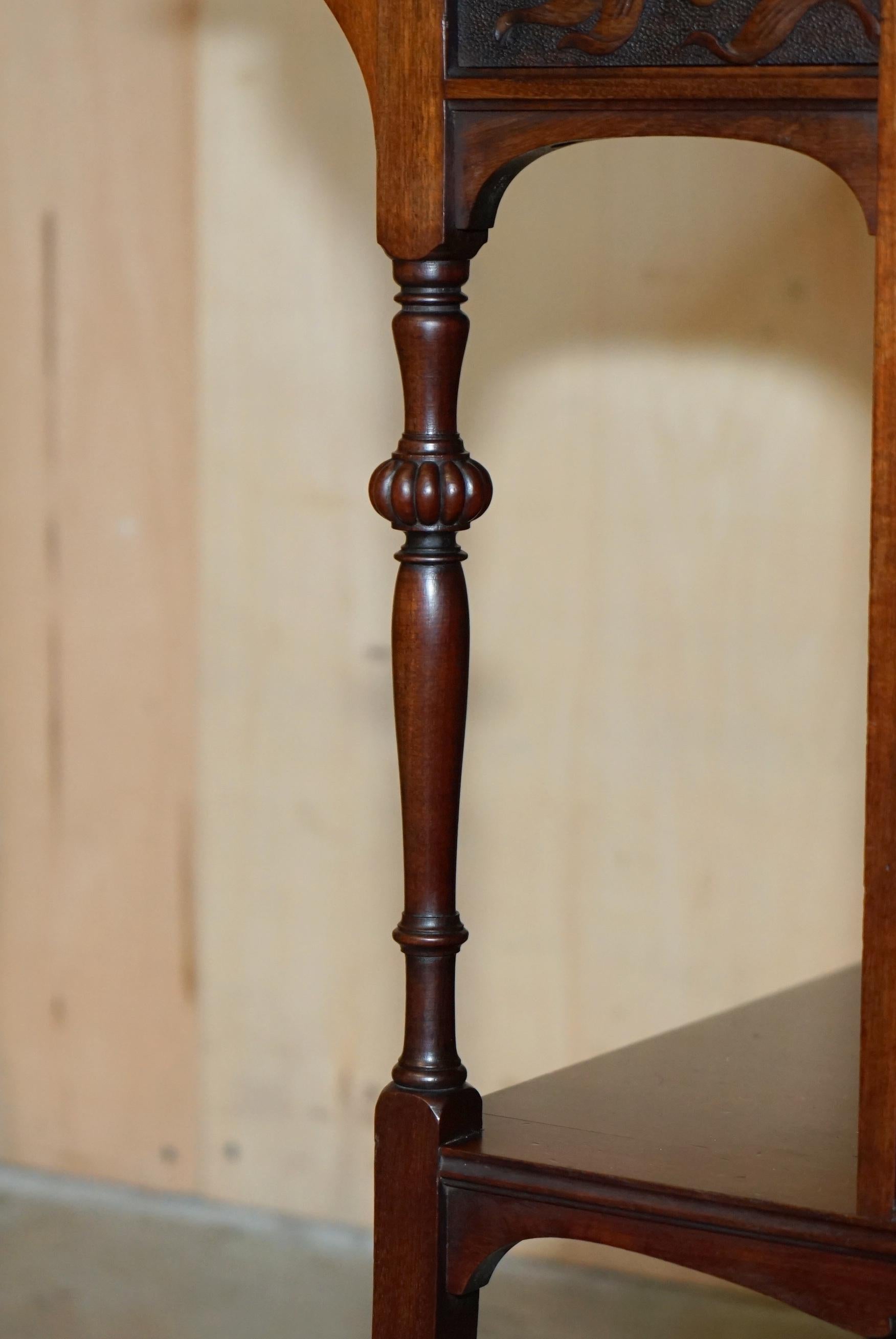 XIX secolo LOVELY ANTiQUE VICTORIAN SHAPLAND AND PETTER DISPLAY CONSOLE TABLE WITH DRAWERS in vendita