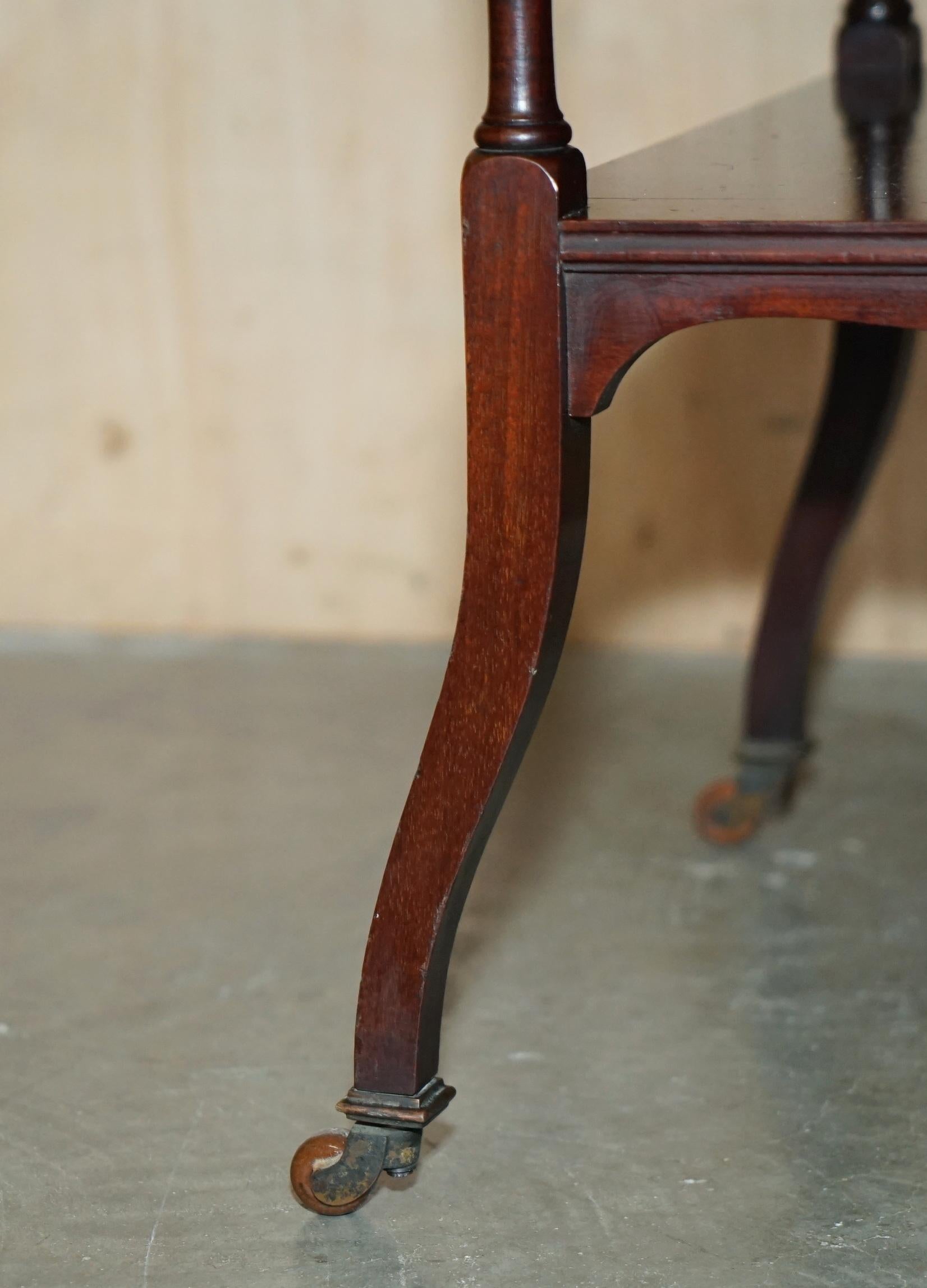 Ottone LOVELY ANTiQUE VICTORIAN SHAPLAND AND PETTER DISPLAY CONSOLE TABLE WITH DRAWERS in vendita