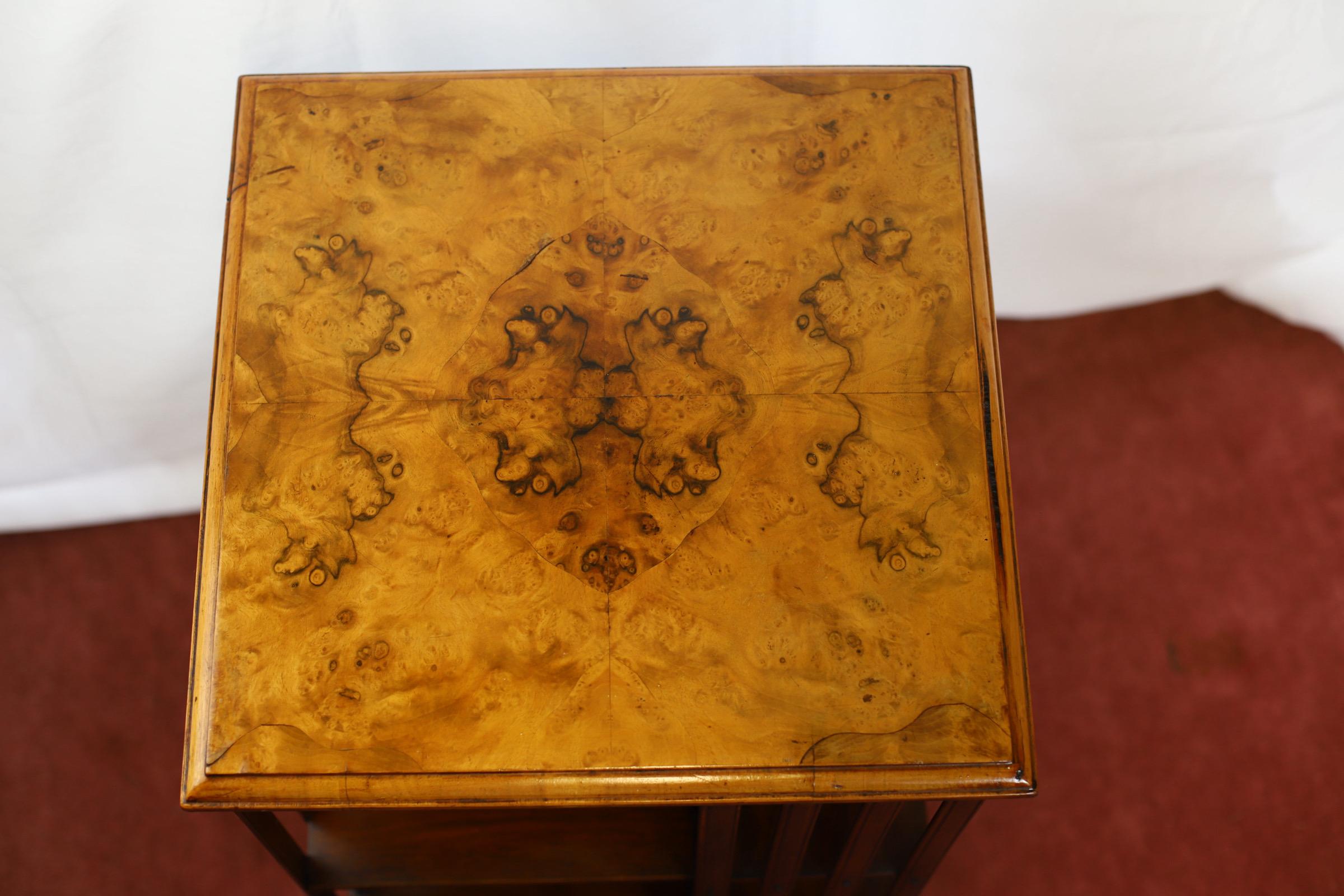 Lovely Antique Walnut  Revolving Bookcase For Sale 6